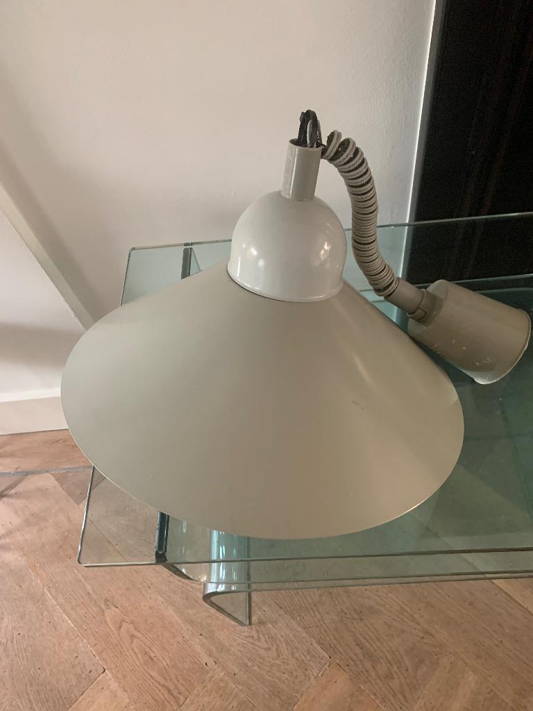 Herda hanglamp metaal met rollersysteem, Hout, 50 tot 75 cm, Vintage, Ophalen of Verzenden