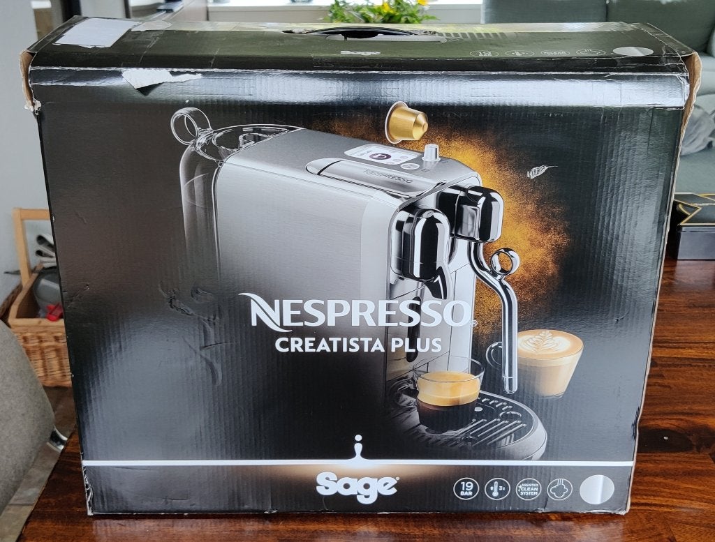 Sage Nespresso Creatista Plus (Brushed Stainless Steel), Stoompijpje, Koffiepads en cups, 10 kopjes of meer, Koffiemachine