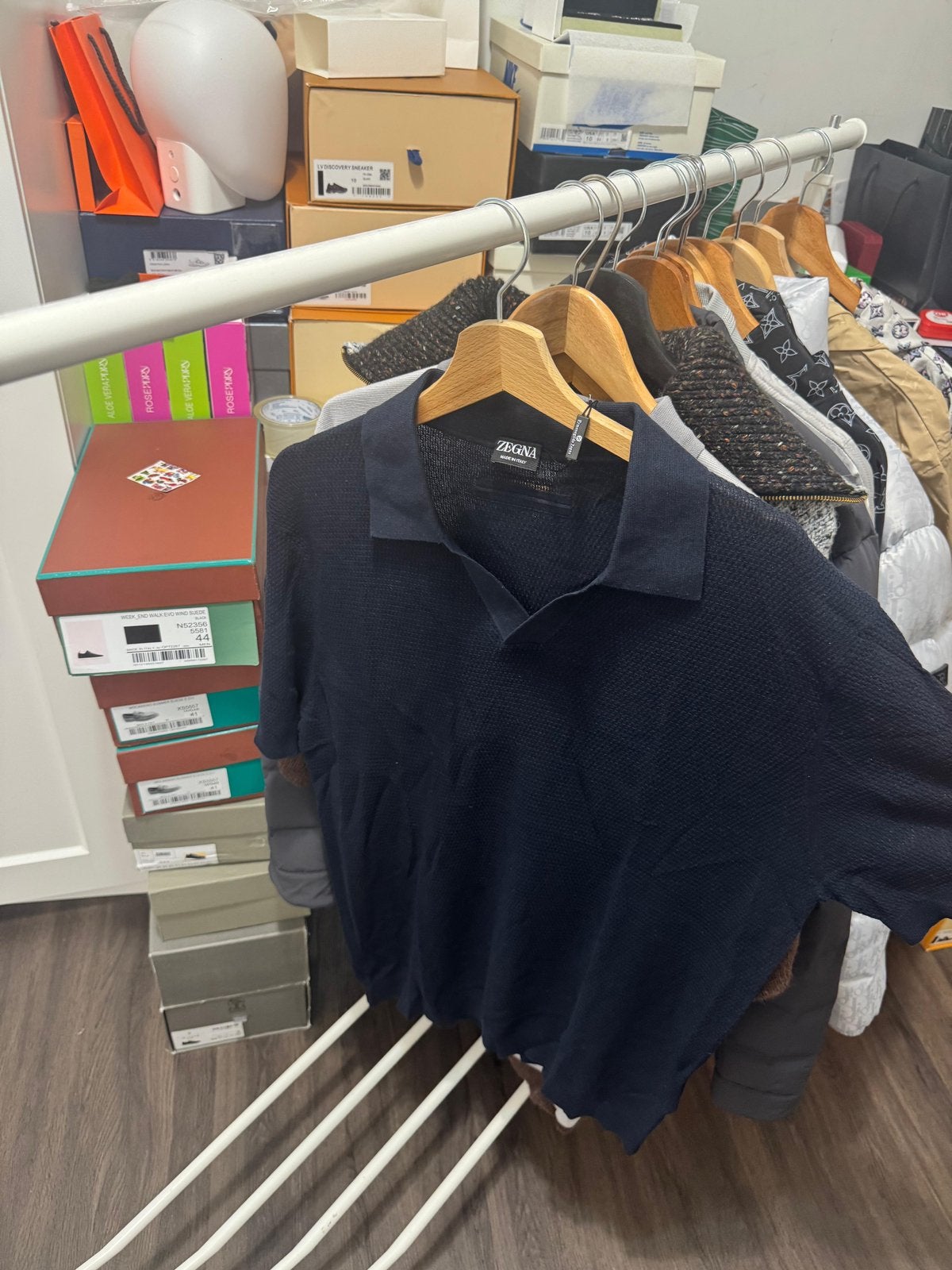 ZEGNE Polo donker blauw, Ophalen of Verzenden, Nieuw, Blauw