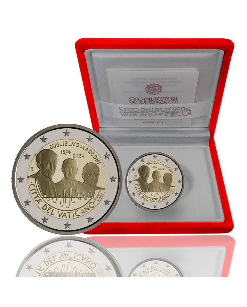 2 euro Vaticaan 2024 - Marconi (Proof), Ophalen of Verzenden, Vaticaanstad, 2 euro, Setje