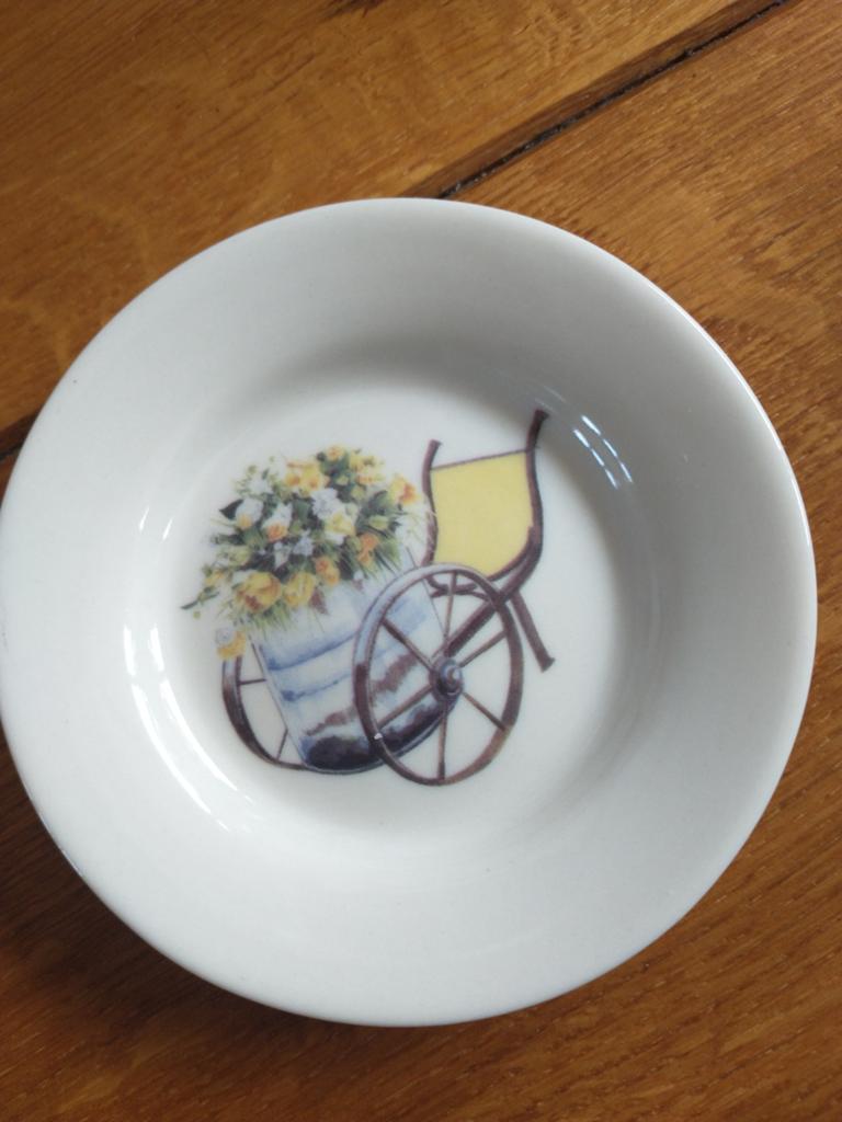 Petit four schaaltje bordje Jet, Ophalen of Verzenden