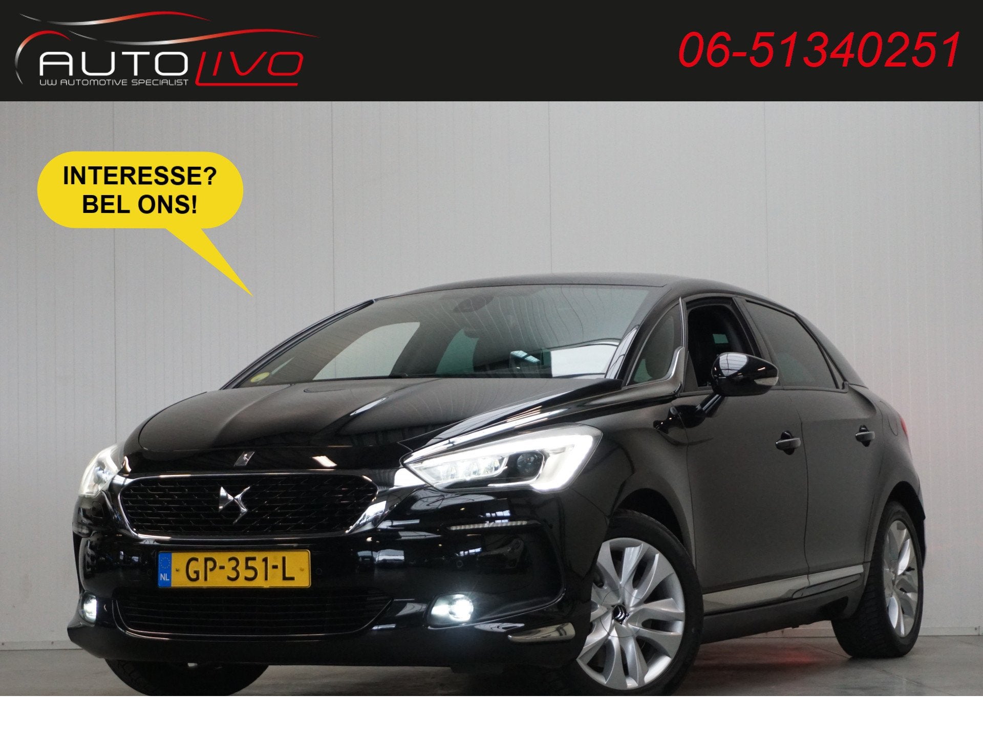 DS DS 5 2.0 BlueHDi Business Executive 150 PK! PANO LEER MAS, Voorwielaandrijving, Dealer onderhouden, 1512 kg, 4 cilinders