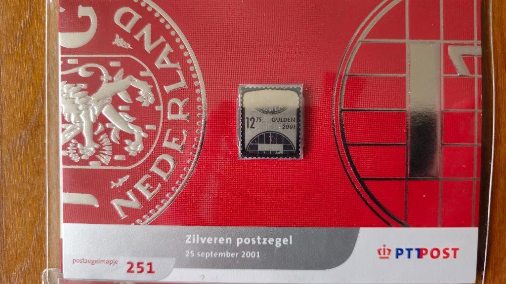 zilveren postzegel, Ophalen of Verzenden, Na 1940, Postfris