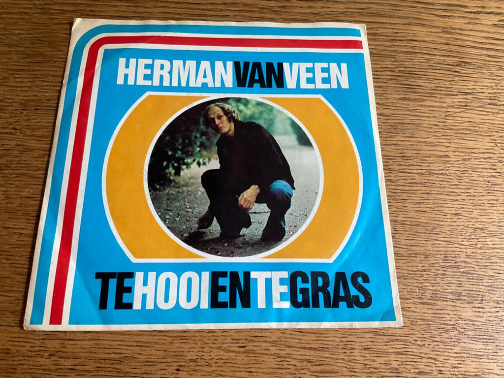 Herman van Veen - Te Hooien Te Gras (Single), Gebruikt, Originele persing, 7 inch, Single