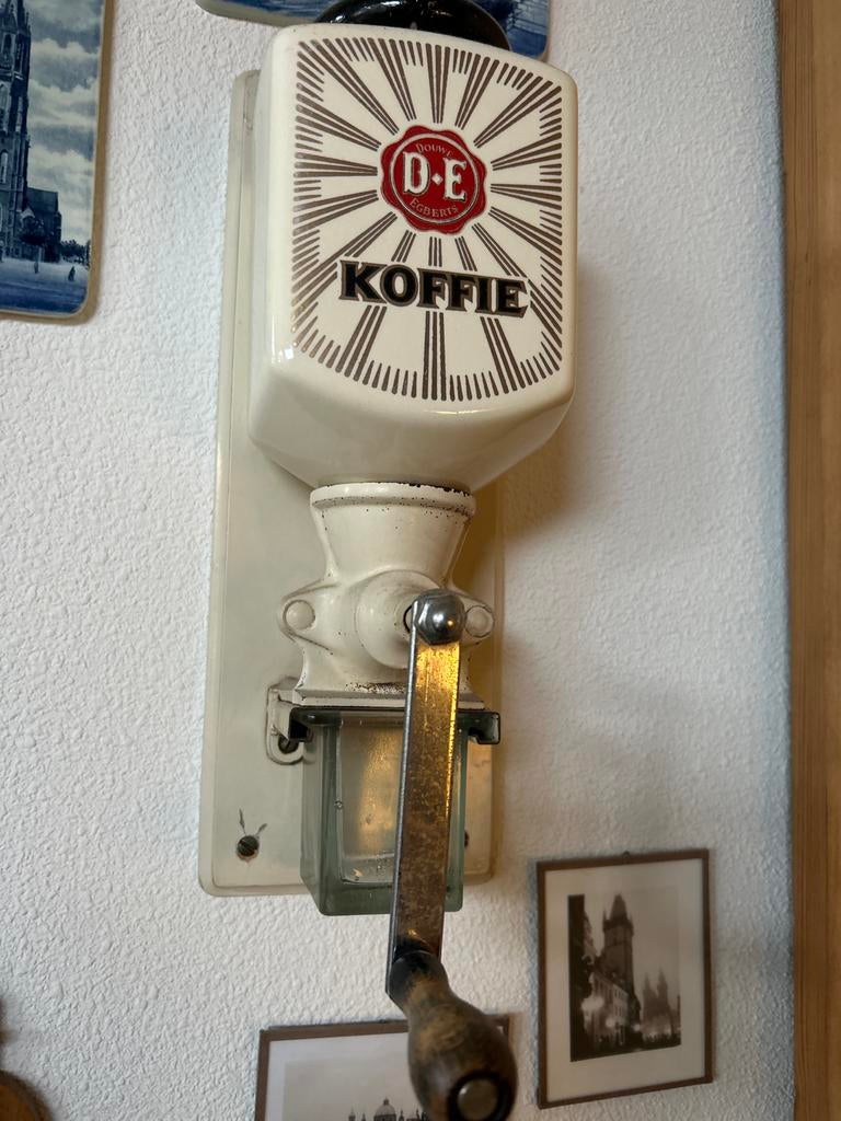 Antieke Douwe Egberts Koffiemolen - Wandmodel, Ophalen of Verzenden