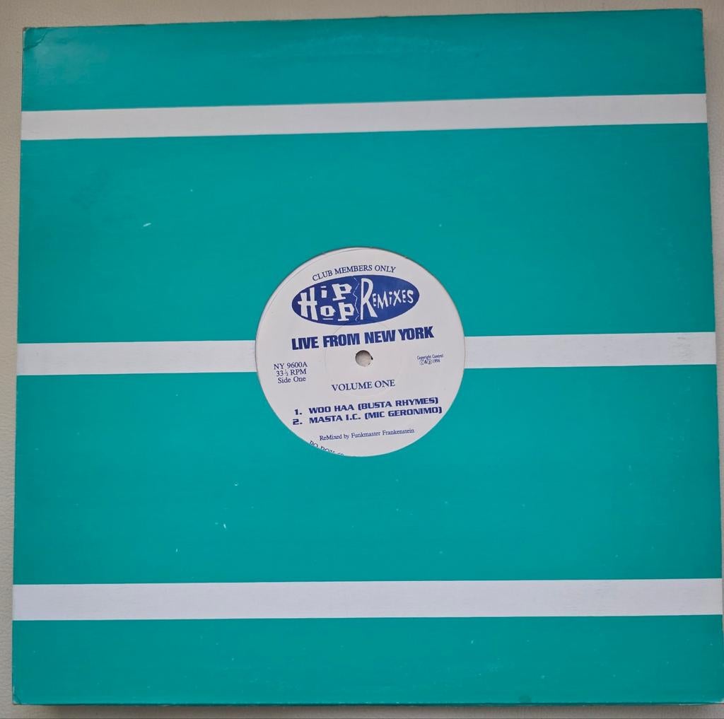 LIVE FROM NEW YORK VOL. 1, Cd's en Dvd's, Vinyl | Hiphop en Rap, Verzenden, 1985 tot 2000, Zo goed als nieuw, 12 inch