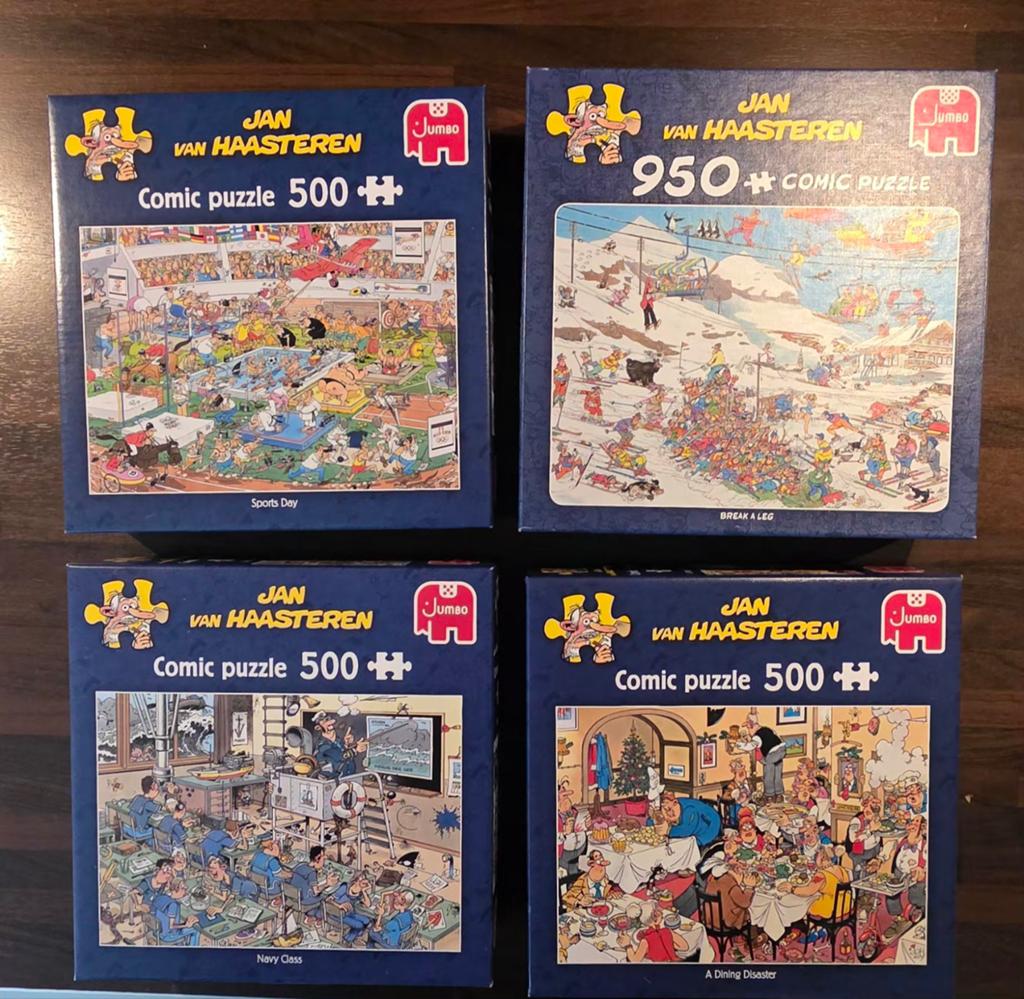 Jan van Haasteren puzzels, Ophalen of Verzenden, 500 t/m 1500 stukjes, Zo goed als nieuw