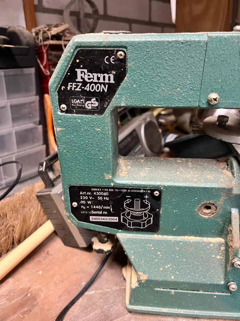 Ferm FFZ-400N Figuurzaagmachine, Minder dan 30 mm, Gebruikt, Ophalen of Verzenden, Figuurzaag