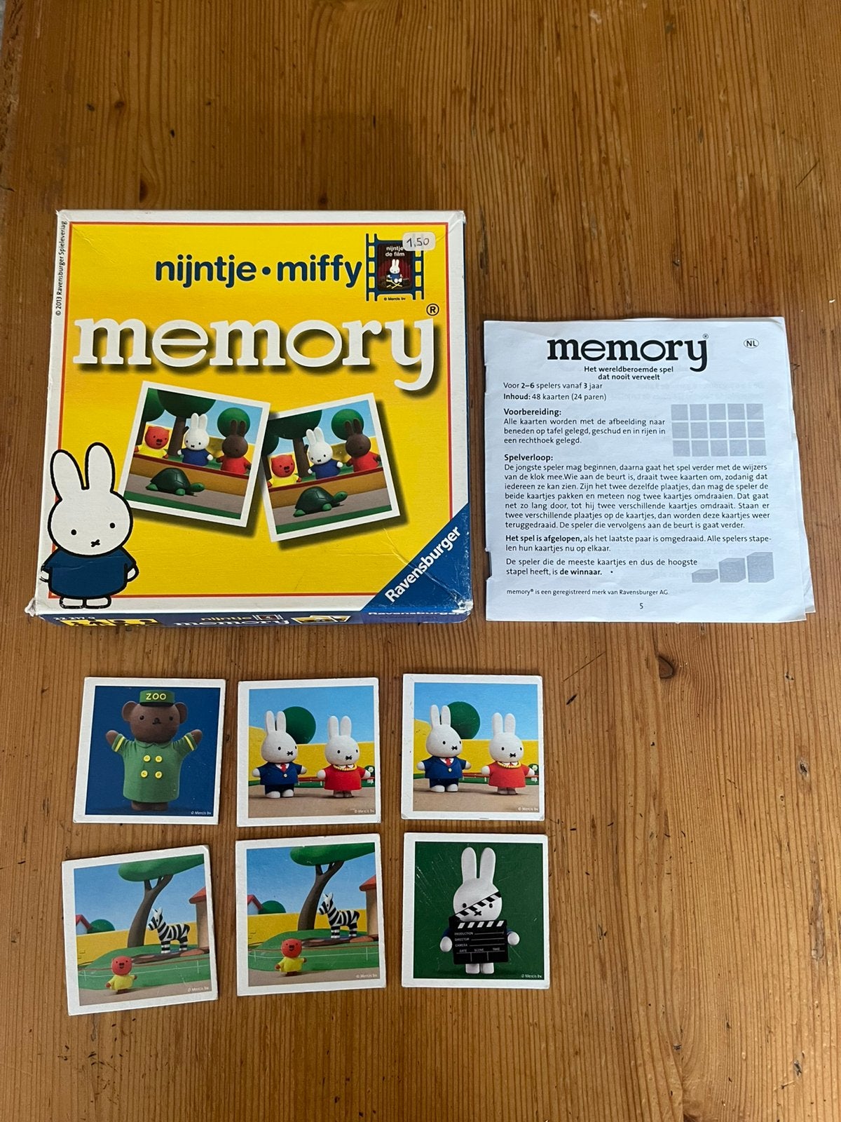 Nijntje memory, Ophalen of Verzenden, Gebruikt