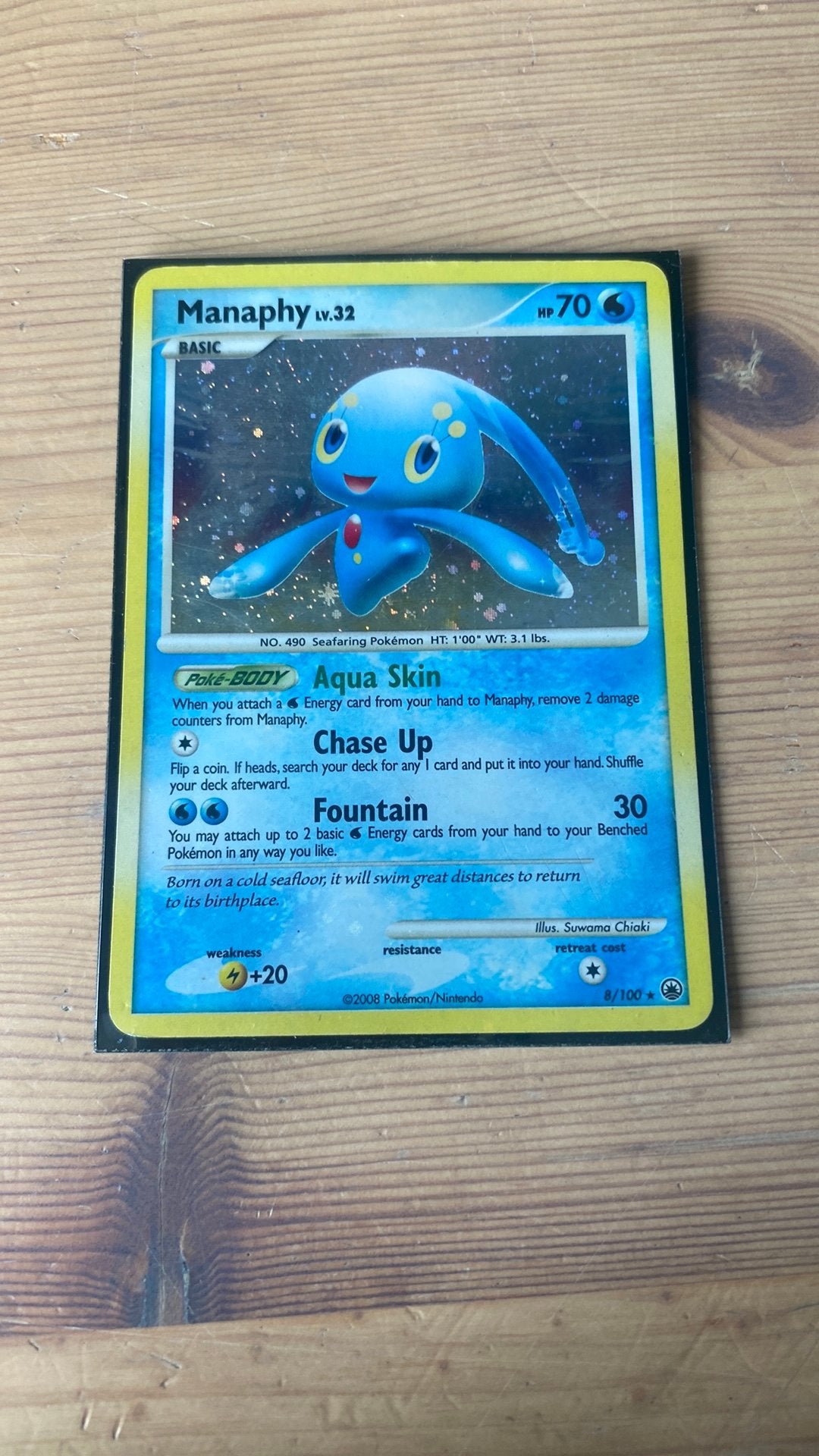 Manaphy lv.32, Ophalen of Verzenden, Gebruikt, Foil