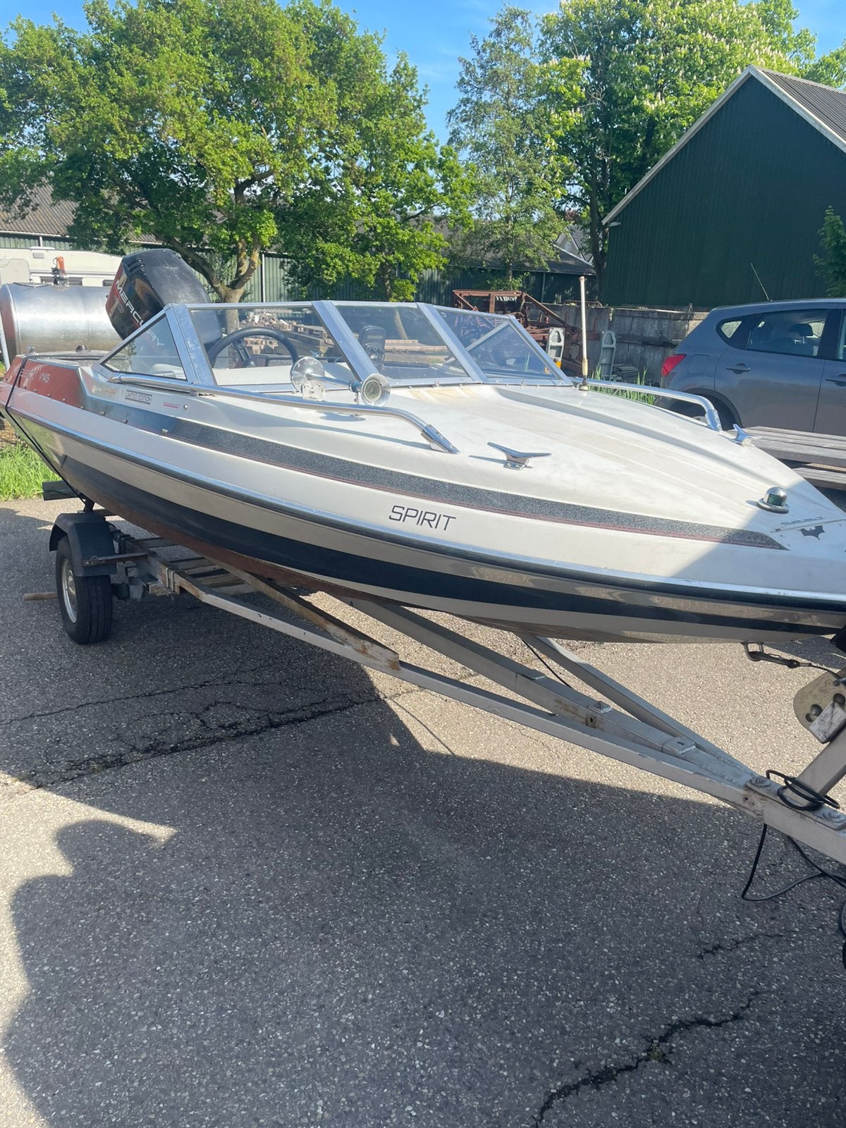 Speedboot met trailer, Watersport en Boten, Ophalen, Overige merken, Gebruikt, 5 m