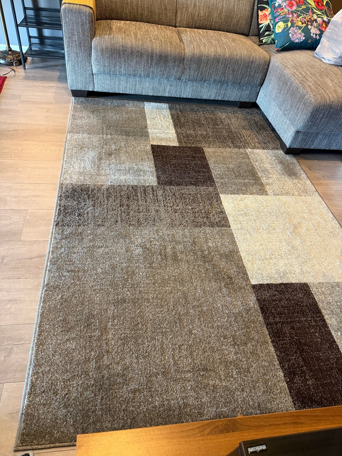 Modern Vloerkleed - Bruin/Beige/Grijs - 160x230 cm, Bruin, 150 tot 200 cm, 200 cm of meer, Ophalen of Verzenden