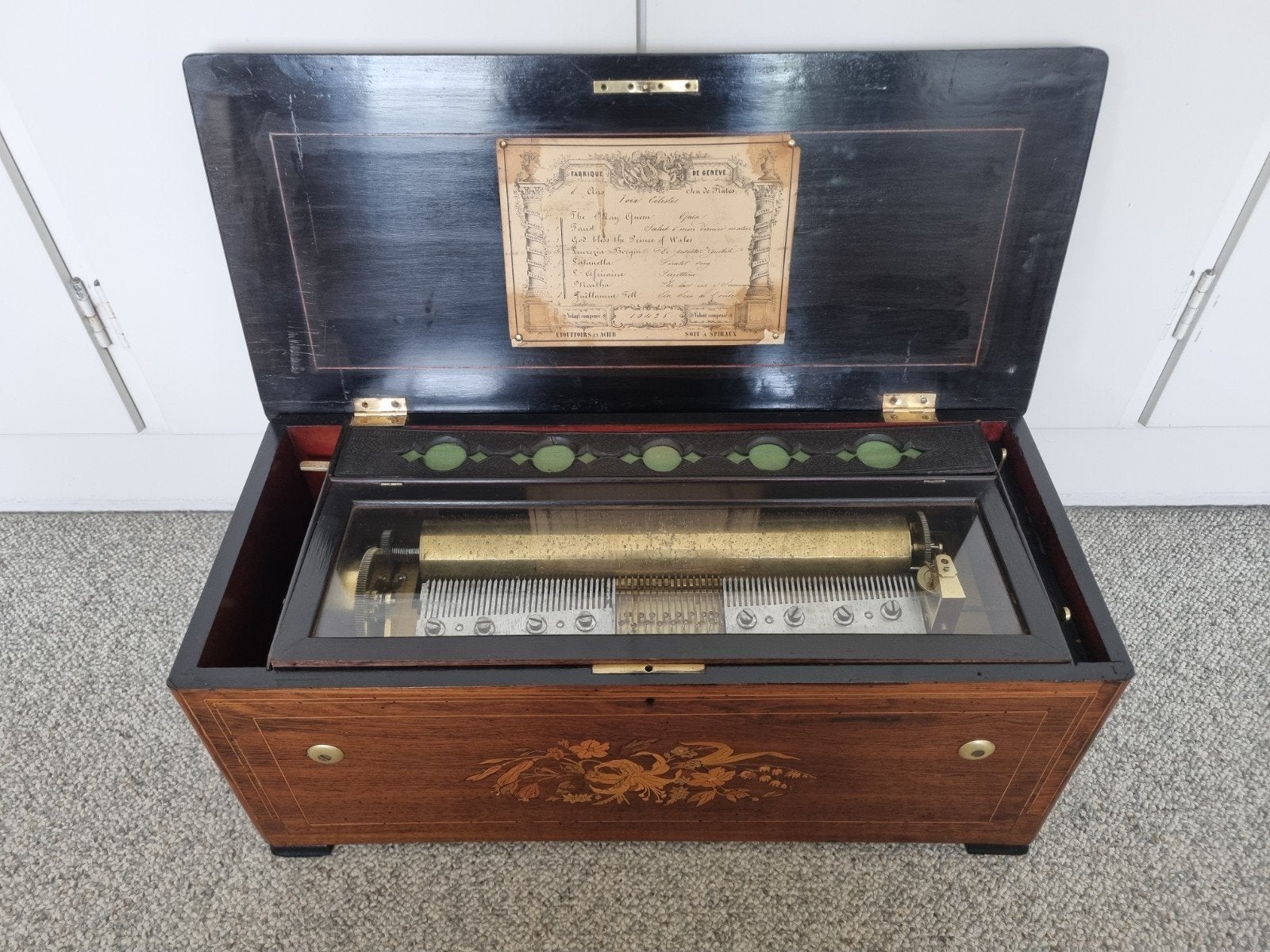 Antieke Speeldoos met Harmonium - Revisie Nodig, Ophalen of Verzenden