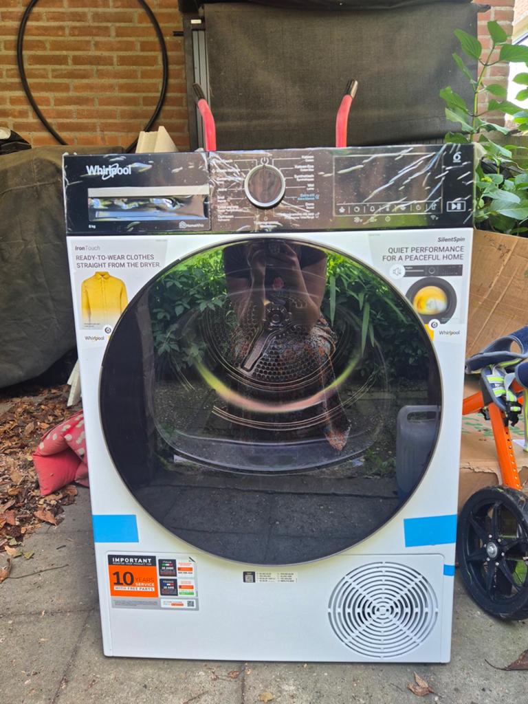 Whirlpool C WD 86M WBS BE wasdroger warmtepomp - defect, Witgoed en Apparatuur, Wasdrogers, Overige typen, 85 tot 90 cm, Ophalen