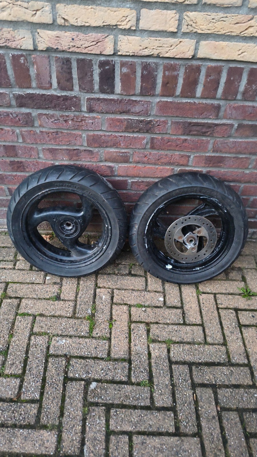 vivacity velgenset 12 inch 120/70, Ophalen of Verzenden