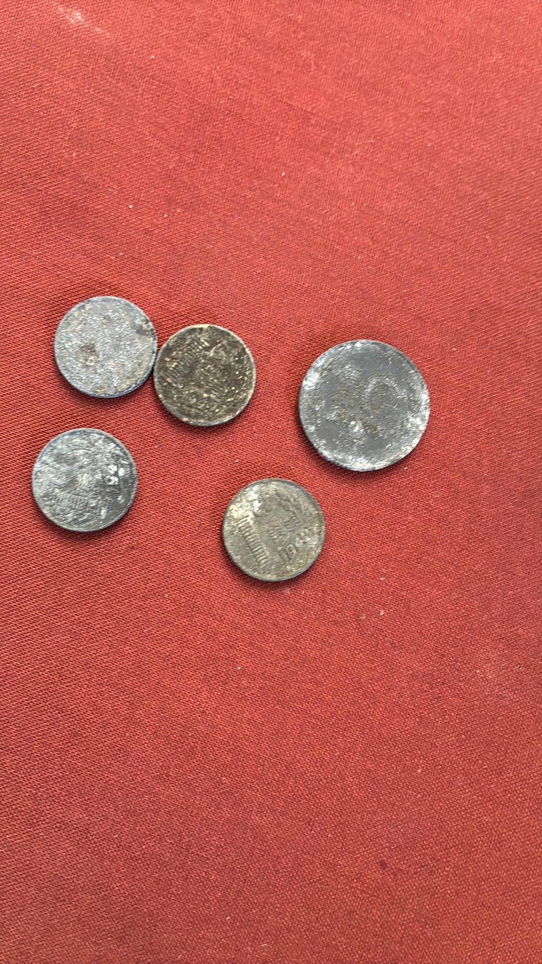 Oud zink geld oorlog, Postzegels en Munten, Munten | Nederland, Ophalen of Verzenden, Koningin Wilhelmina