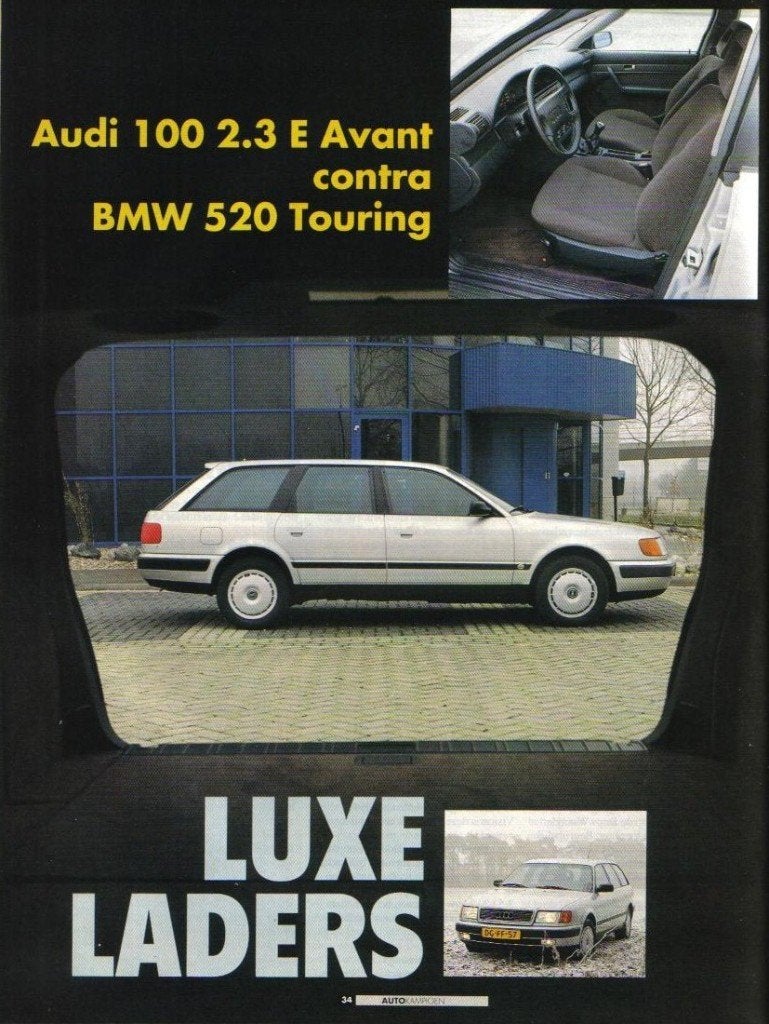 Autokampioen dubbeltest Audi 100 2.3 E en BMW 520 i 1992, Ophalen of Verzenden, Gelezen, Overige merken