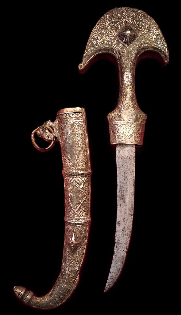 Marokkaanse Koumya Dolk 1880 - 1900 museum stuk, Ophalen of Verzenden, Overige soorten, Overige gebieden, Mes of Dolk