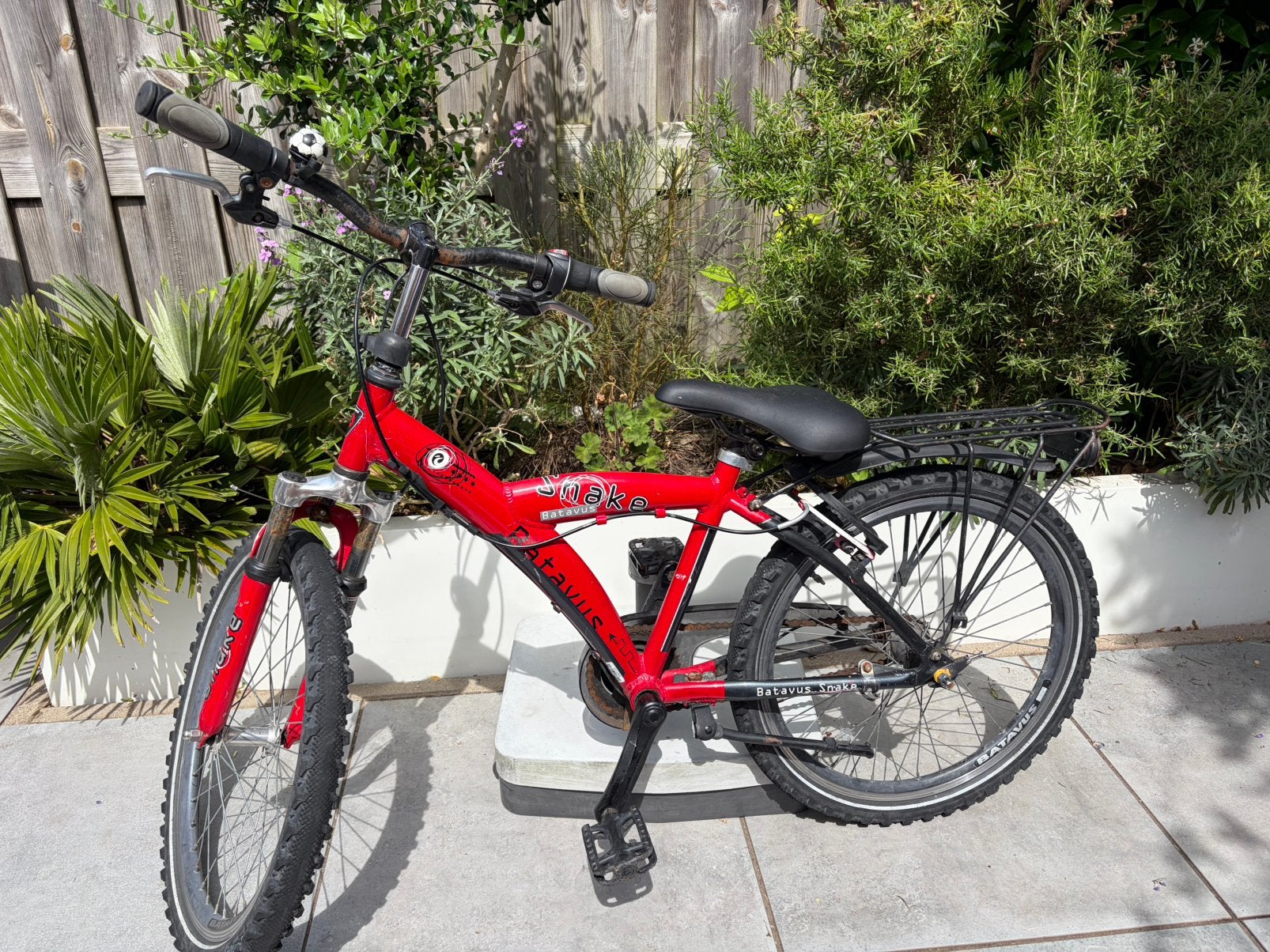 Fiets Batavus Snake (rood) 22 inch, Ophalen, Terugtraprem, 22 inch, Gebruikt
