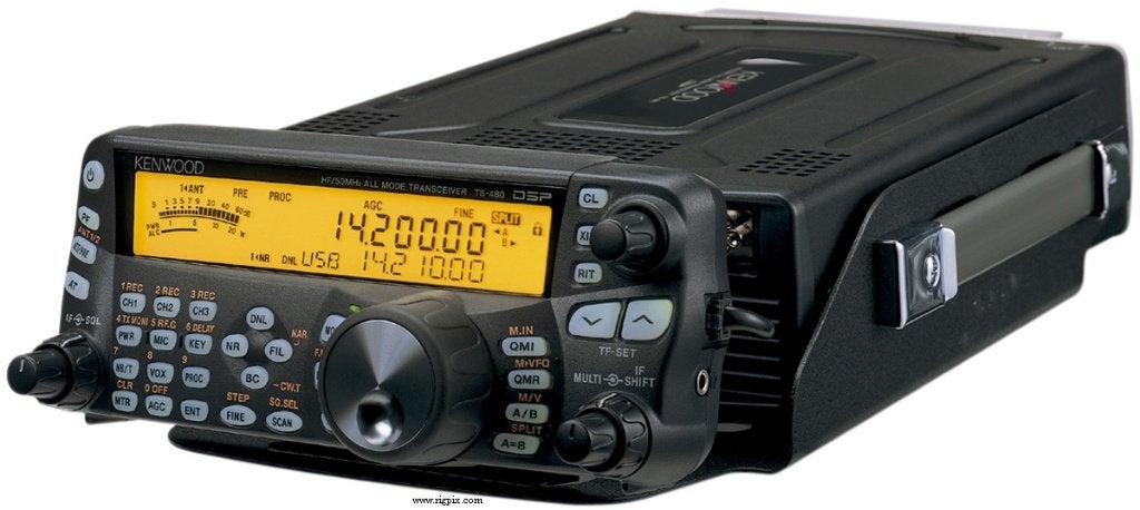 Kenwood TS-480sat HF Transceiver met 3 mnd  Gar., Telecommunicatie, Zenders en Ontvangers, Ophalen of Verzenden, Gebruikt, Zender en Ontvanger
