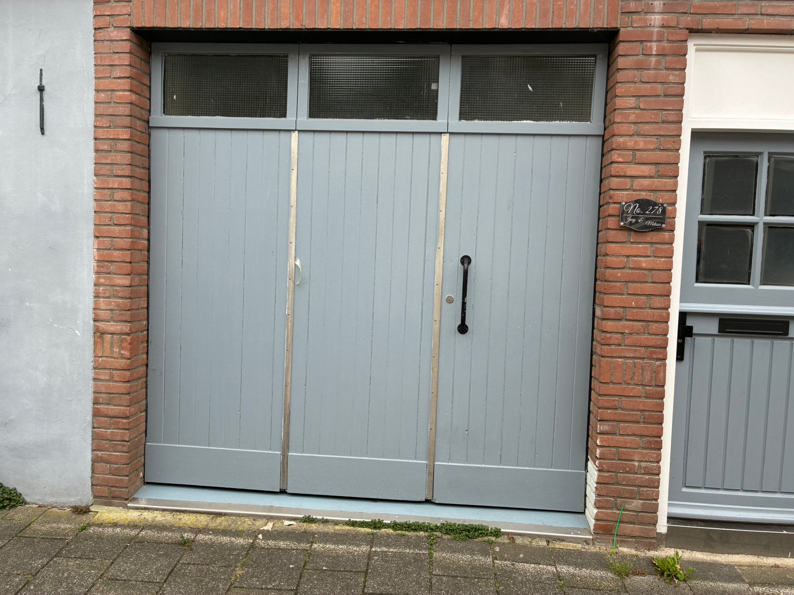 Garage deur 2,5 x 2,5, Ophalen, Gebruikt, Garagedeur, Vouwdeur