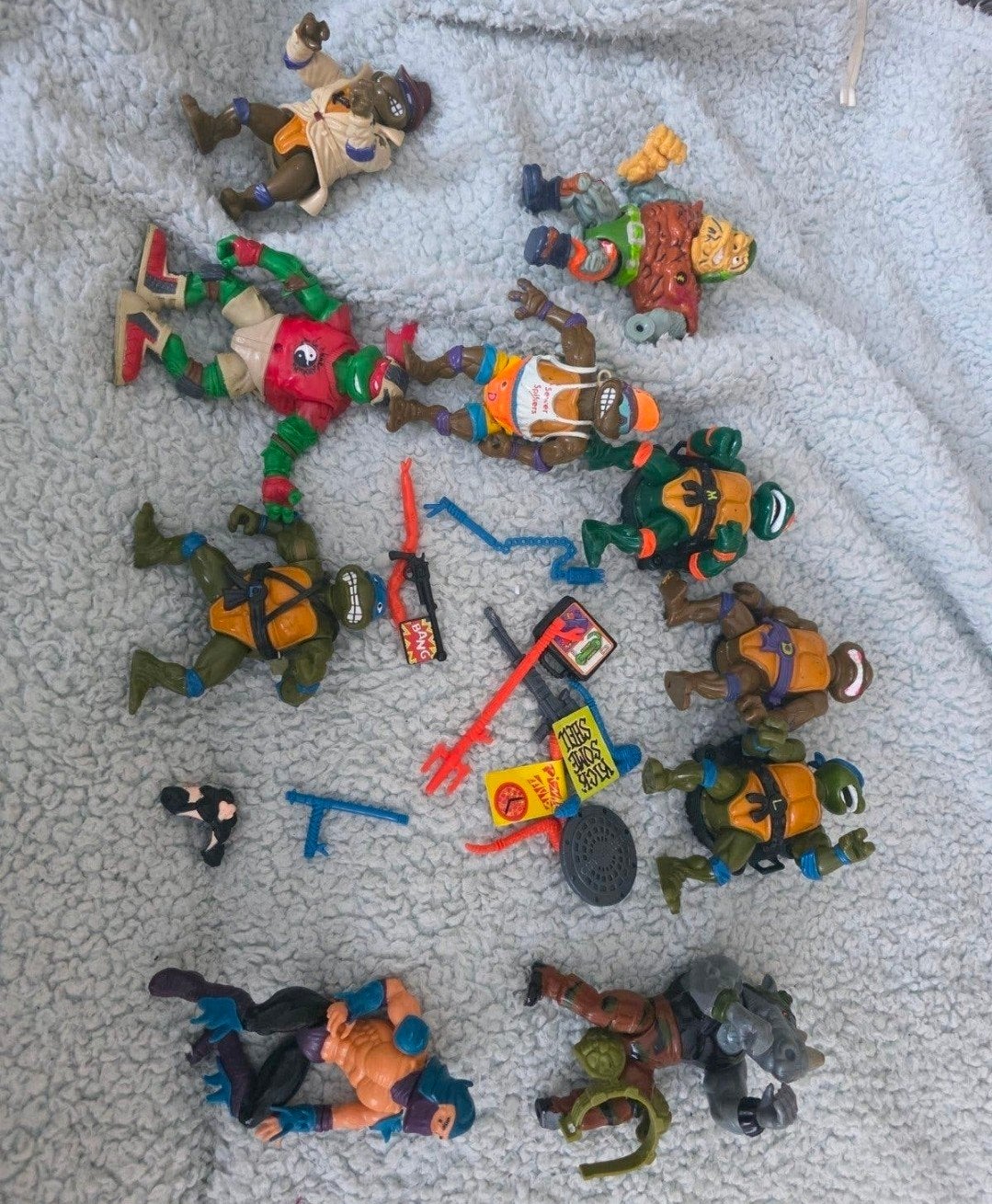 Vintage Teenage Mutant Ninja Turtles actiefiguren, Ophalen of Verzenden, Zo goed als nieuw
