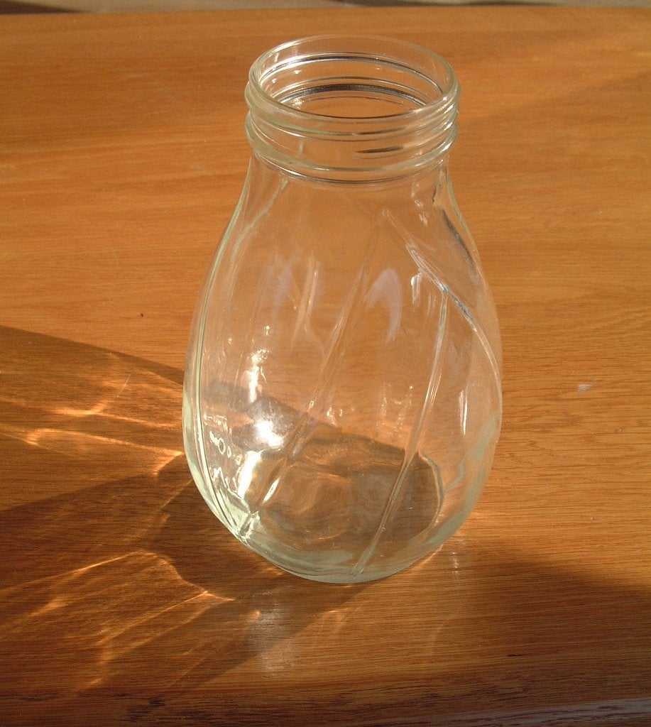 Gave grote oude antieke glas pot, Ophalen of Verzenden, Zo goed als nieuw