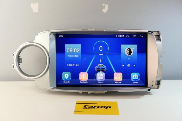 Toyota Yaris Android Navigatie 9 Inch CarPlay 2011-2019, Auto diversen, Autoradio's, Marconistraat 68P, Zo goed als nieuw, Info@cartop-automotive.nl