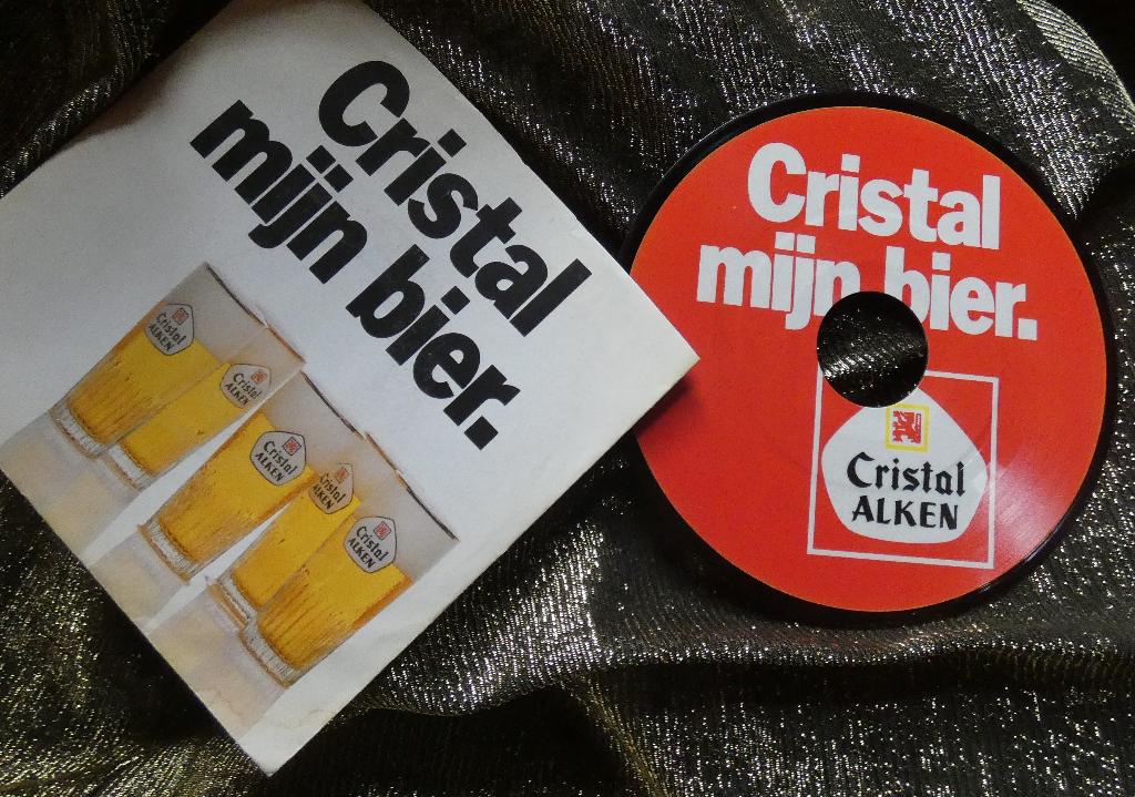 CristalAlken: Mijn Bier "Picture Disc" reclame 45t, Ophalen, Gebruikt, 7 inch