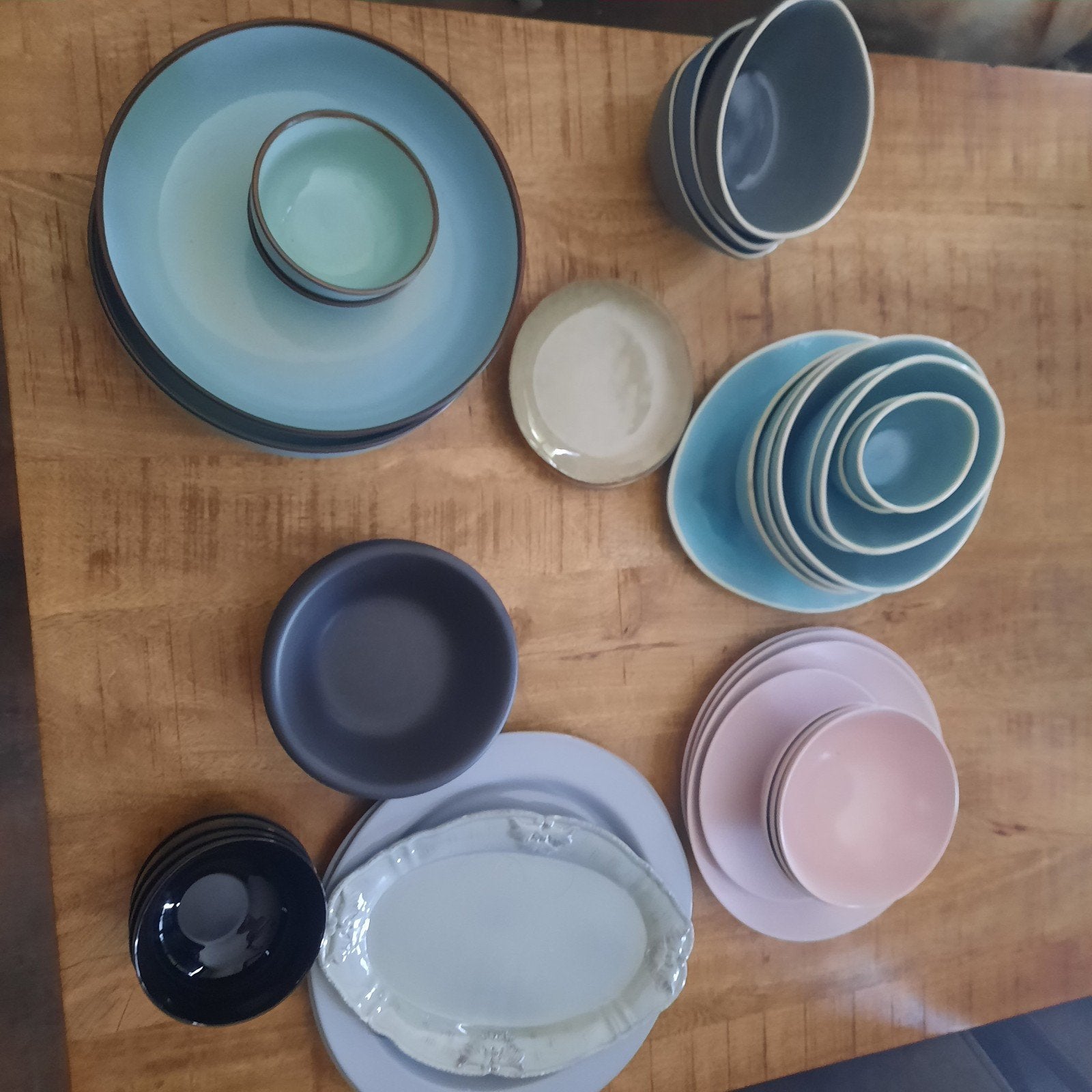 Servies te koop., Ophalen