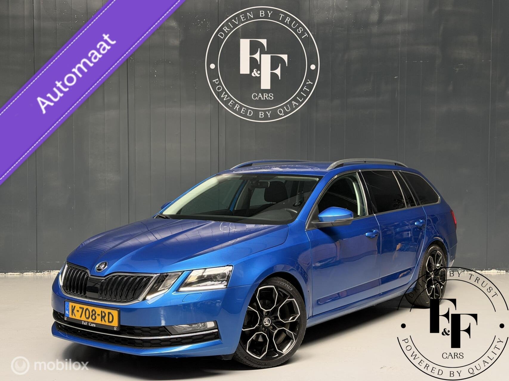 Skoda Octavia Combi 1.5 TSI 150PK DSG|Virtual Cockpit|ACC|Tr, Stof, Gebruikt, 150 pk, Blauw