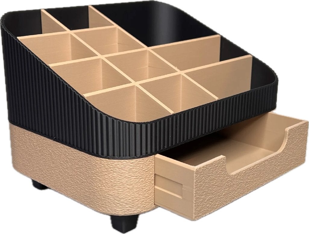 Make-up Organizer met Lade - Zwart/Beige, Ophalen of Verzenden, Nieuw, Zwart, Hardcase
