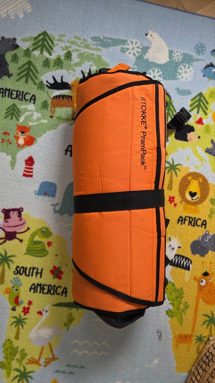 Stokke PramPack reistas voor kinderwagen - Oranje, Kinderen en Baby's, Ophalen of Verzenden