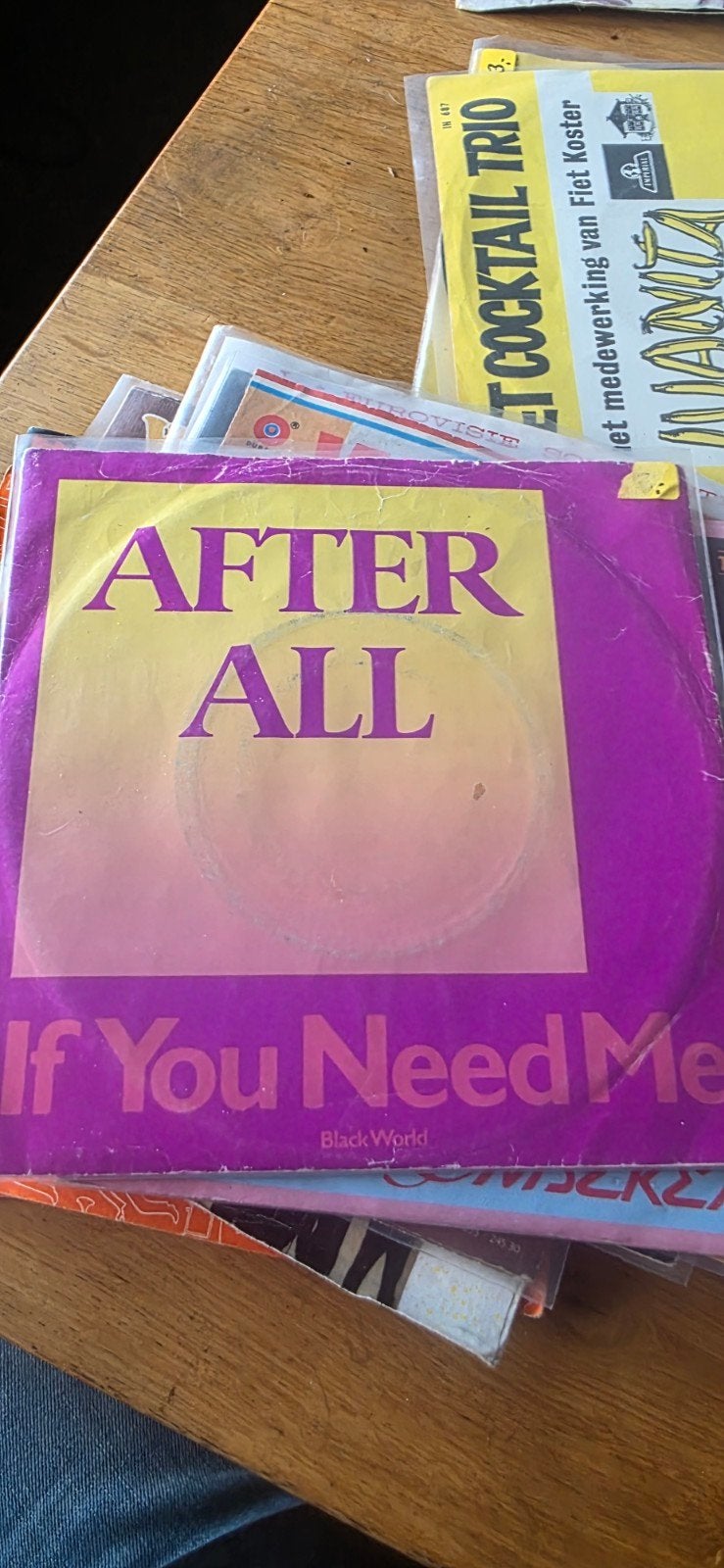 After All - If You Need Me Vinyl Single (Black World), Gebruikt, 7 inch, Ophalen of Verzenden, Pop