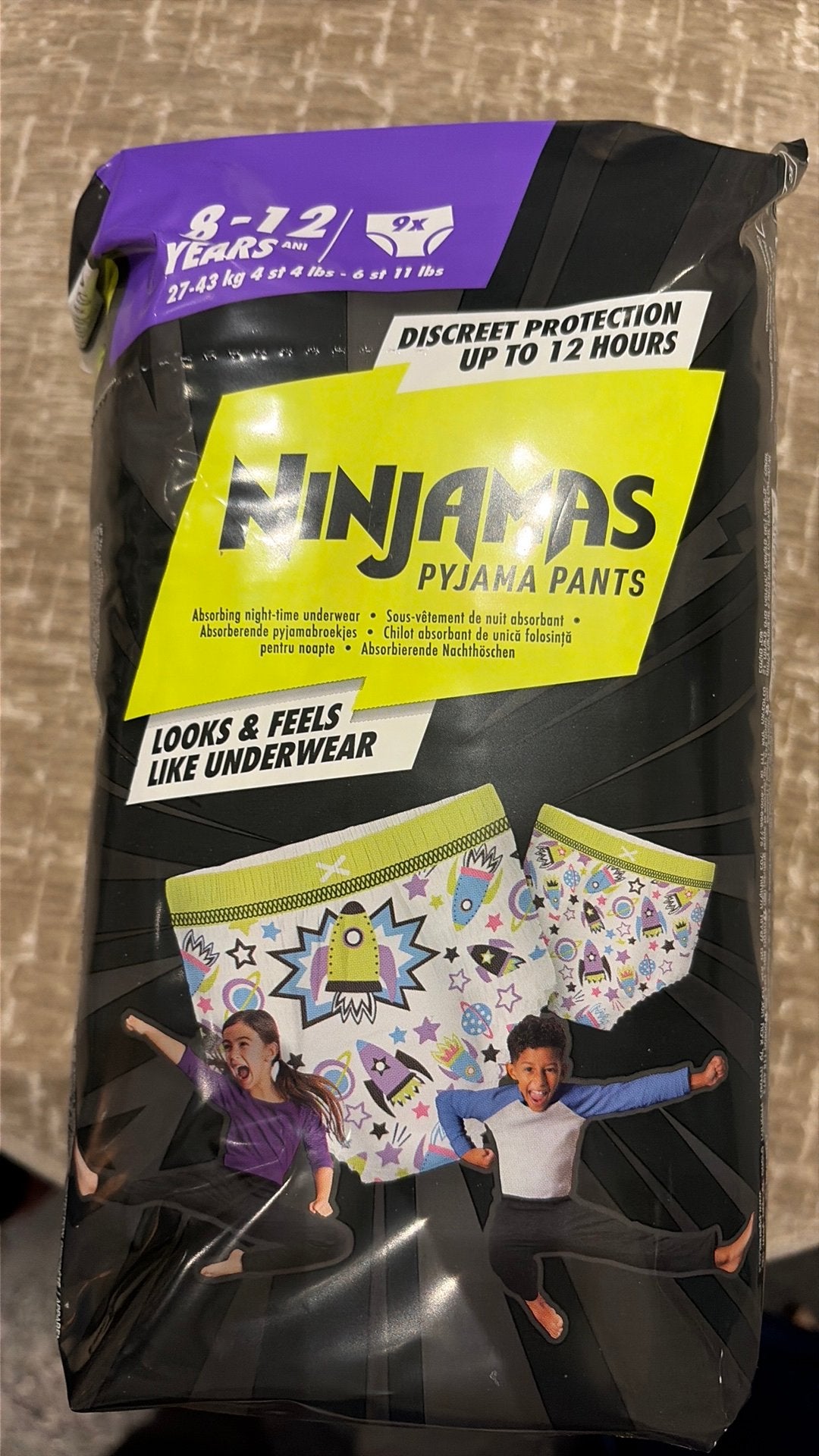 6 pakken Ninjamas pyjama pants 8-12 jaar, Ophalen of Verzenden, Nieuw, Rug, Overige merken