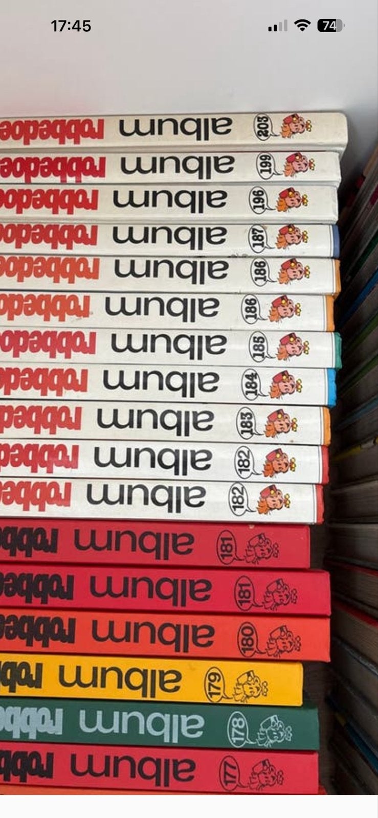 Robbedoes Albums - Grote collectie (114-203), Boeken, Complete serie of reeks, Ophalen, Gelezen