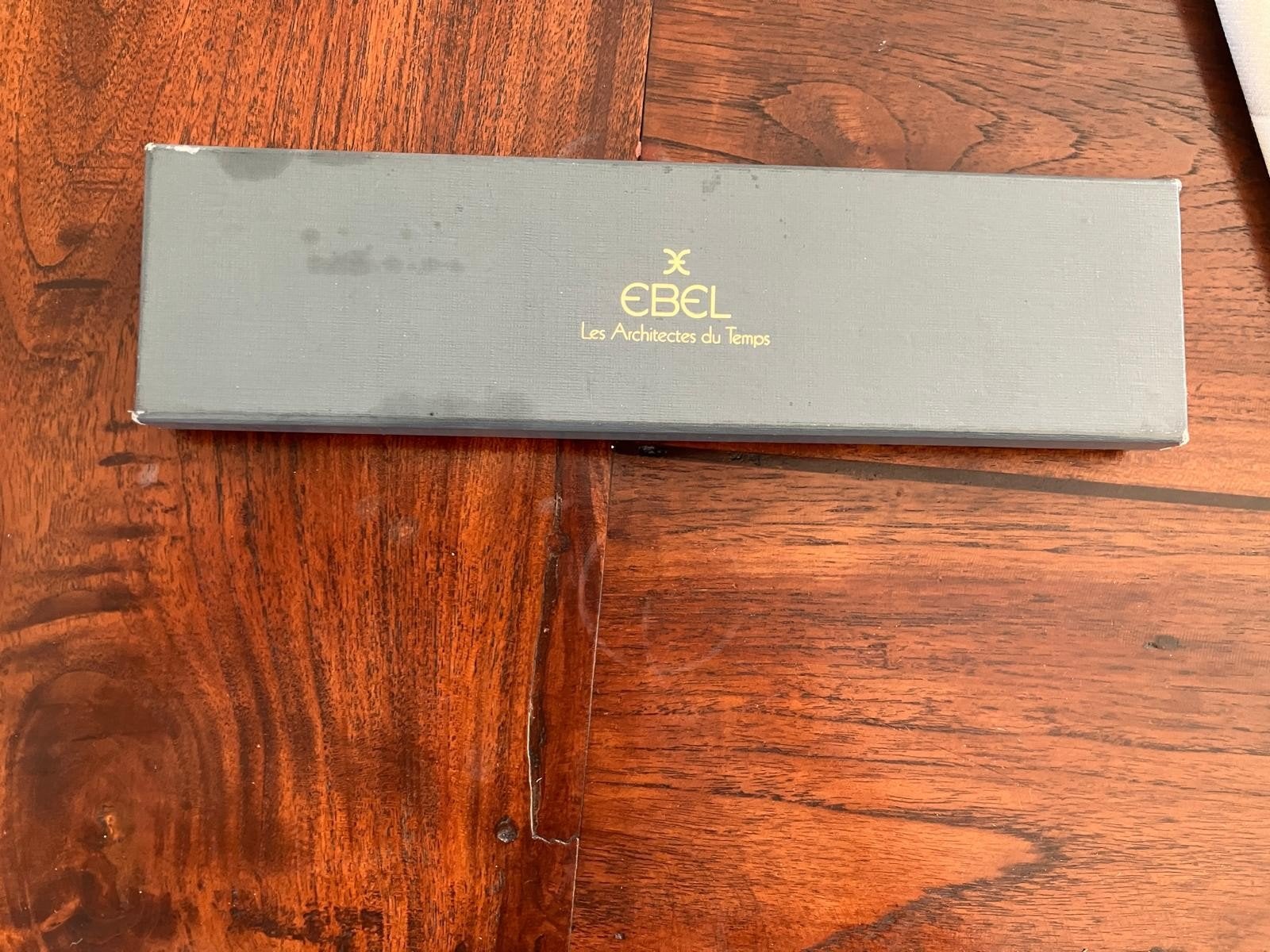 Ebel horloge met stalen band en originele doos, Staal, Staal, Polshorloge, Zo goed als nieuw