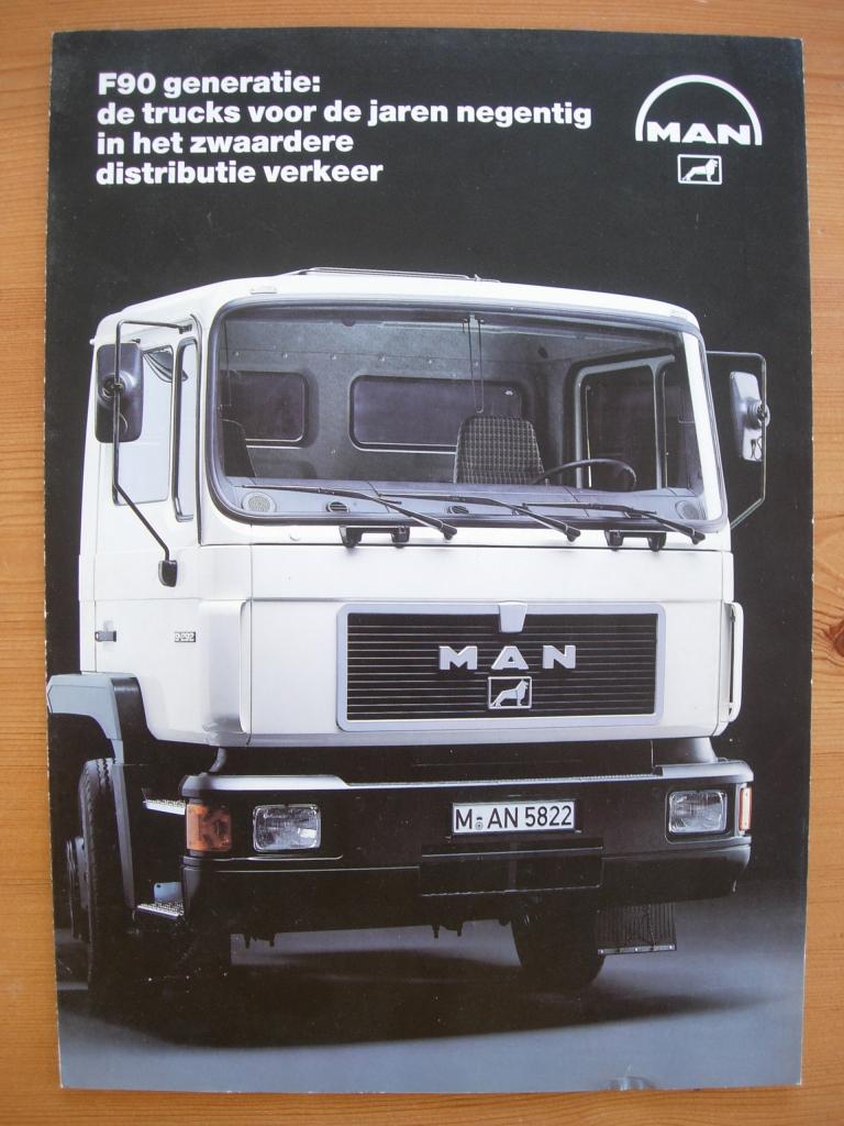 MAN Diesel F90 1988 Brochure – Vrachtwagen Truck, MAN Diesel, Ophalen of Verzenden, Zo goed als nieuw, Overige merken
