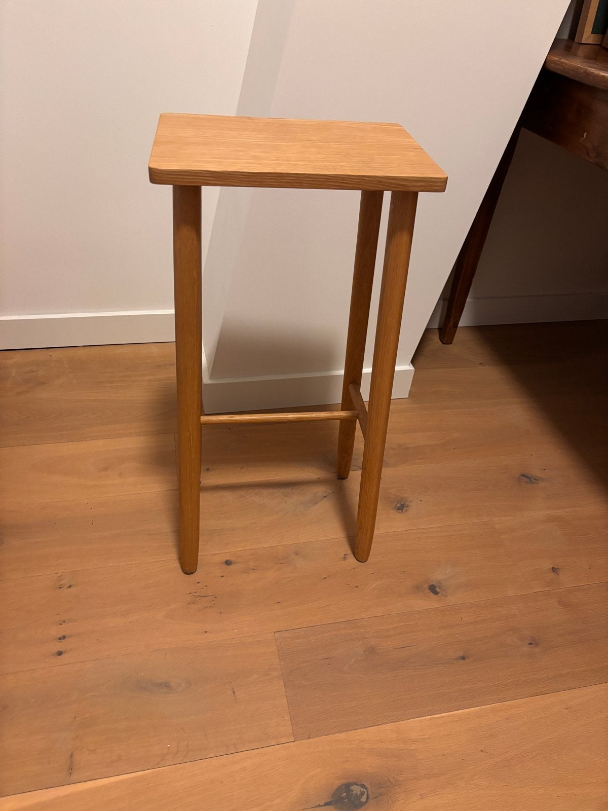 HÜBSCH INTERIOR FOLK Eiken Barkruk kruk  Naturel FSC - 72cm, Ophalen, 60 tot 90 cm, Nieuw, 1 kruk
