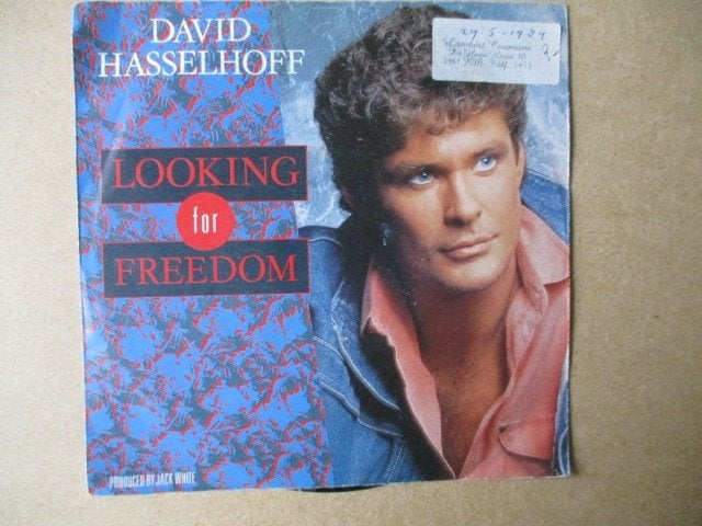 s2544 david hasselhoff - looking for freedom, Cd's en Dvd's, Ophalen, Gebruikt, 7 inch, Overige genres