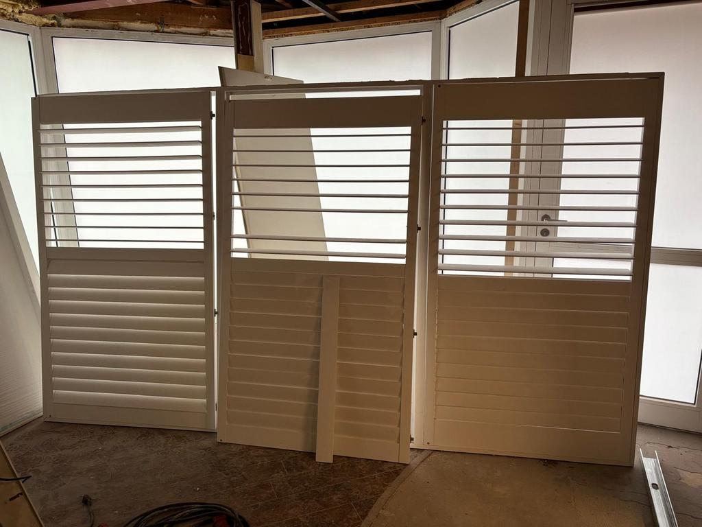 Shutters incl. Kozijn, Ophalen, Nieuw, 150 tot 225 cm, Hout