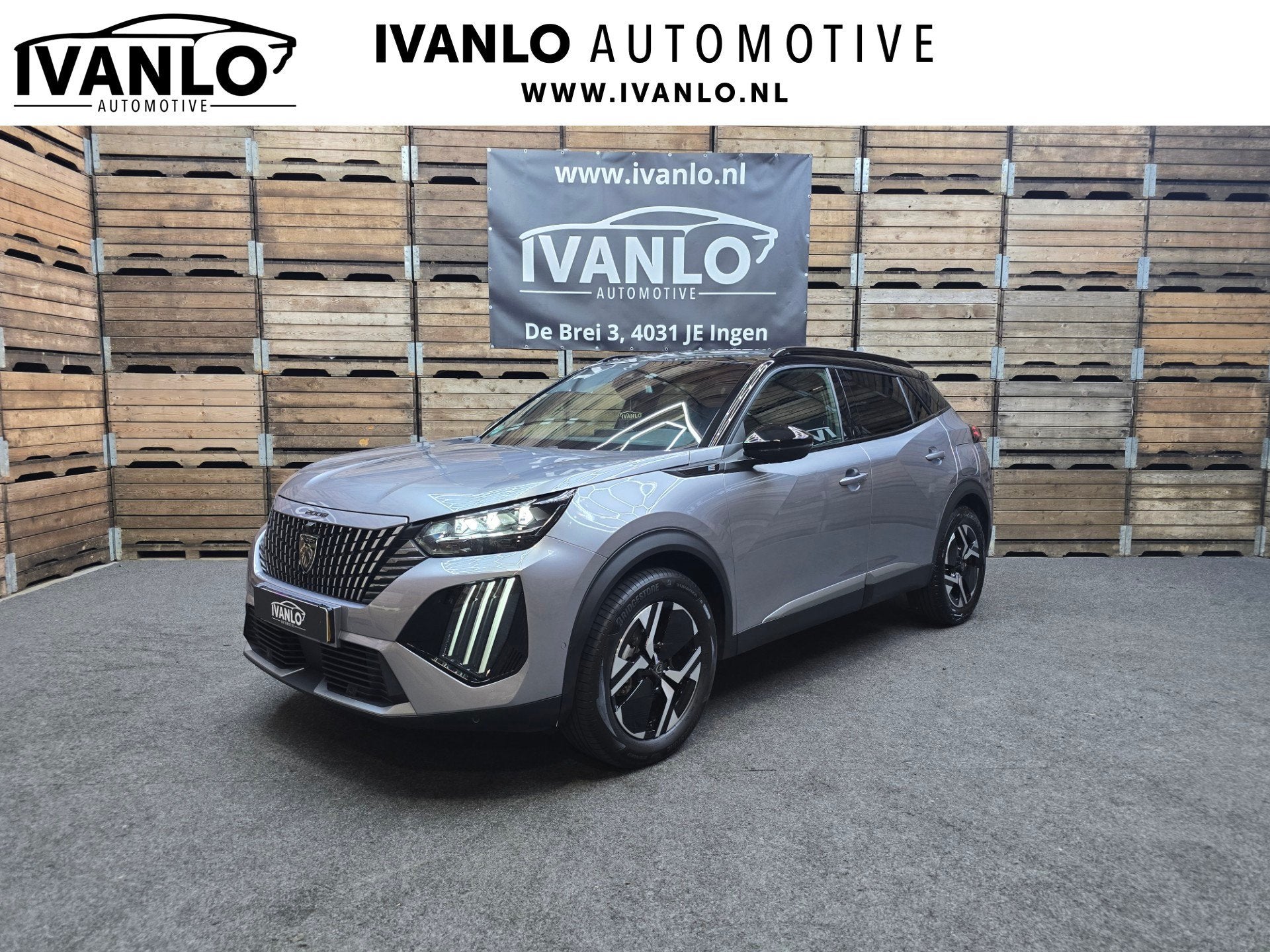 Peugeot E-2008 EV GT Avantage 54 kWh Full Led Navi Sfeer LM, Gebruikt, Zwart, 156 pk, Leder en Stof