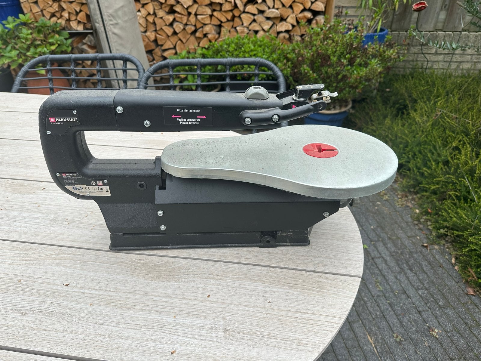 Parkside PDKS 120 B3 Figuurzaag, Ophalen, Gebruikt, 30 tot 70 mm, Figuurzaag