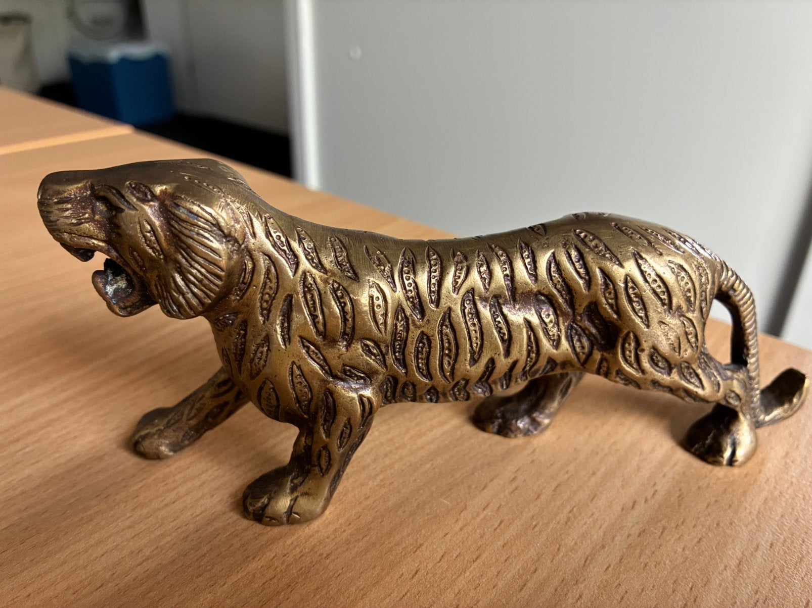 Messing tijger en panter, Verzamelen, Ophalen of Verzenden, Zo goed als nieuw, Dier