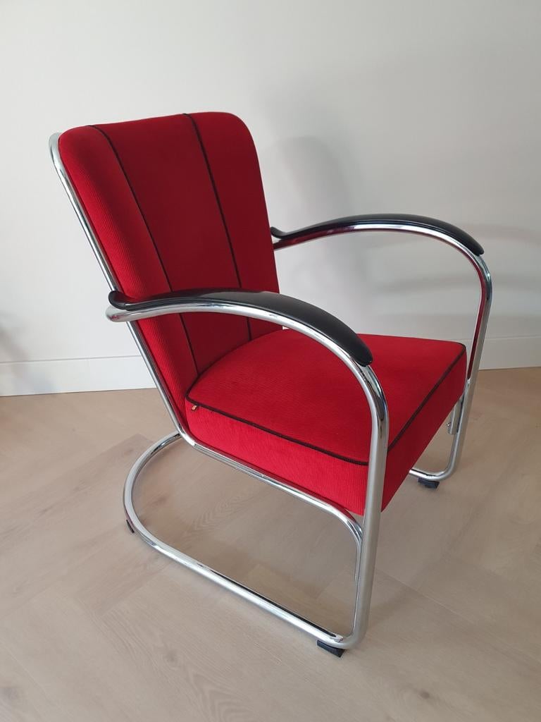 Gispen Dutch Originals 412 fauteuil, Huis en Inrichting, Fauteuils, Ophalen of Verzenden, Zo goed als nieuw, Stof, Gispen