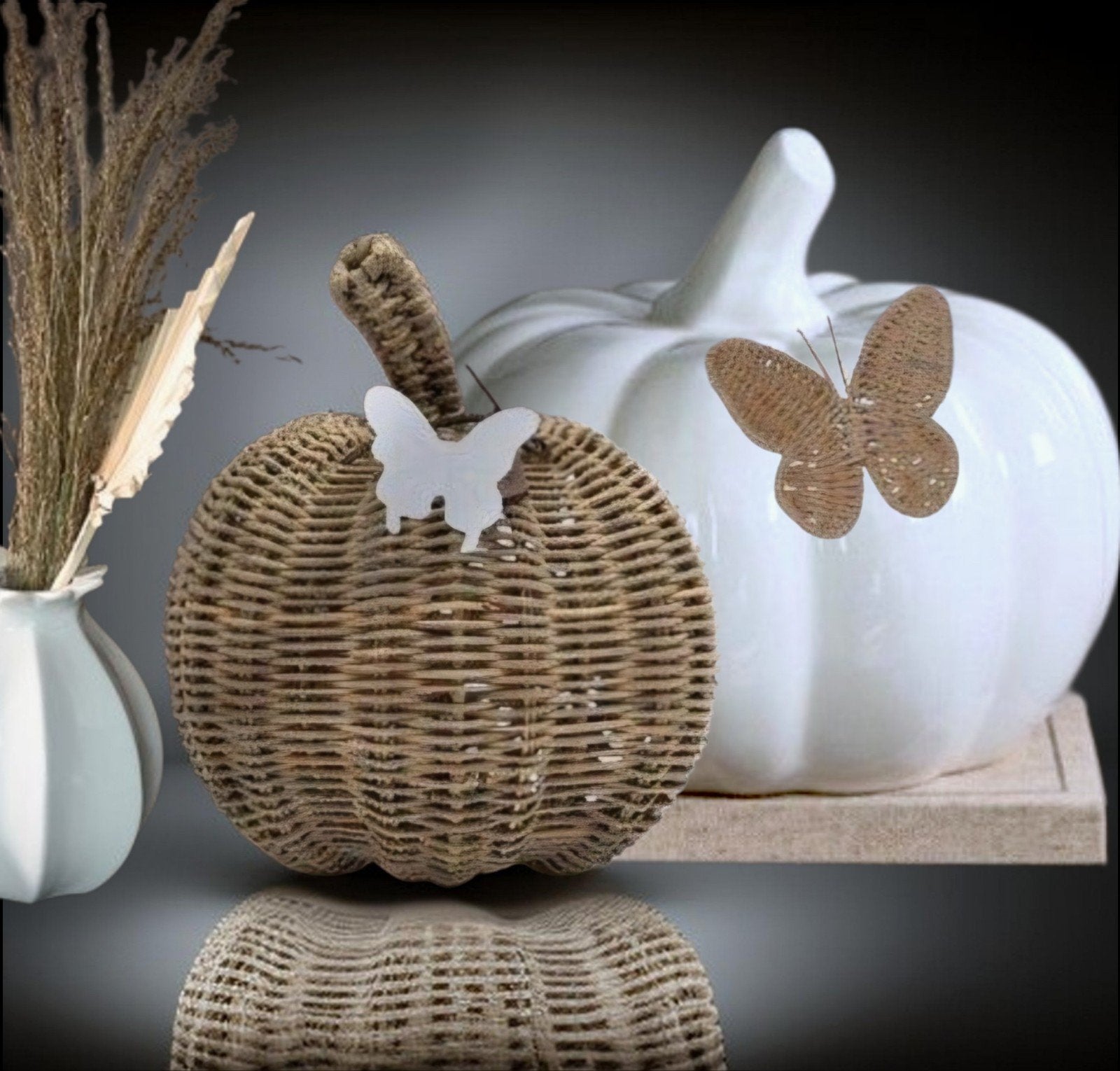 2 pcs rivièra maison pompoen & 2 rivièra maison vlinders, Huis en Inrichting, Woonaccessoires | Overige, Ophalen of Verzenden