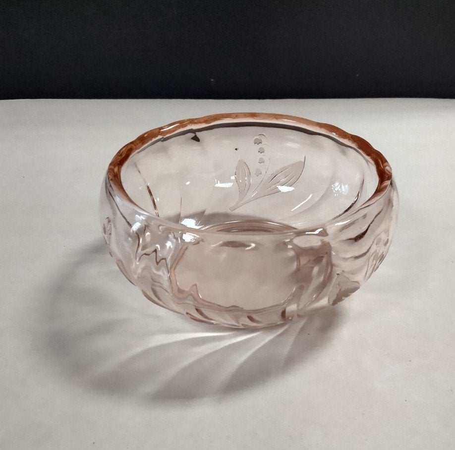 rose glas kommetje bonbonschaaltje, Antiek en Kunst, Ophalen of Verzenden