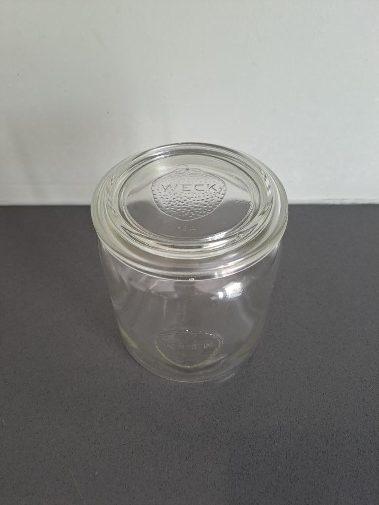 Glazen weckpot 1 liter inmaakpot voorraadpot glas, Ophalen of Verzenden, Gebruikt