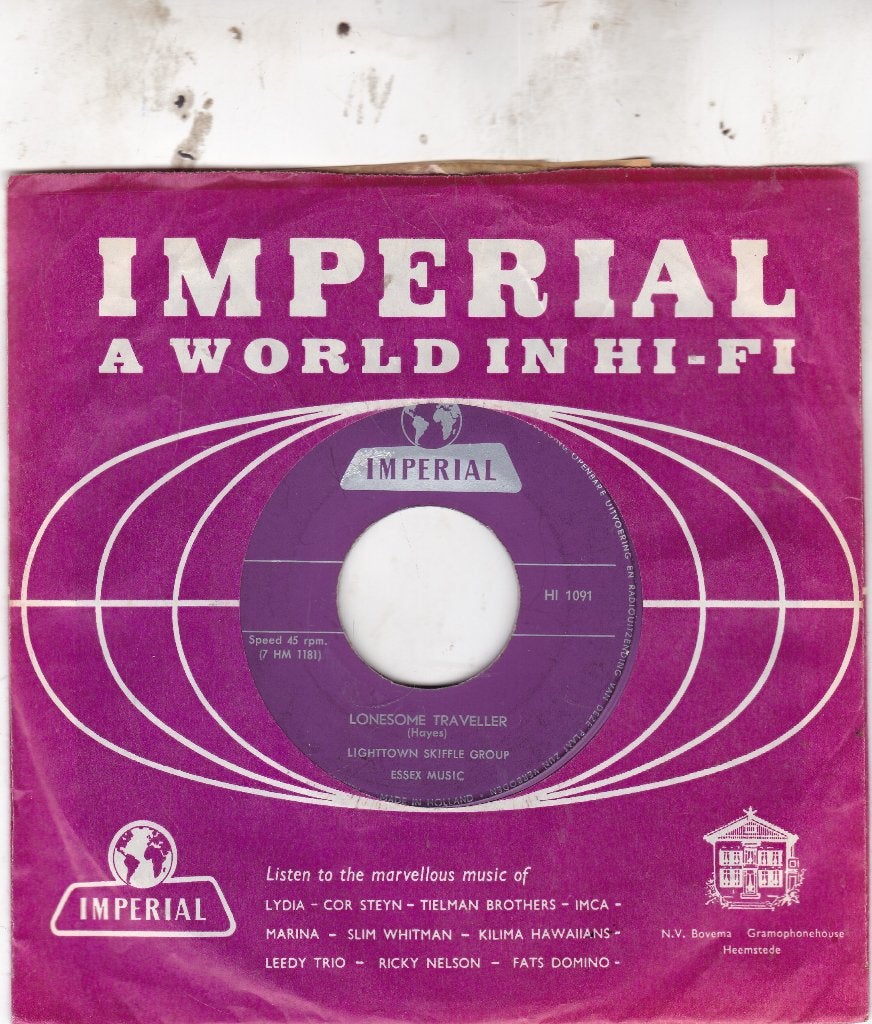 Nederbeat Lighttown Skiffle Group ( 1961 ), Ophalen of Verzenden, Gebruikt, 7 inch, Pop