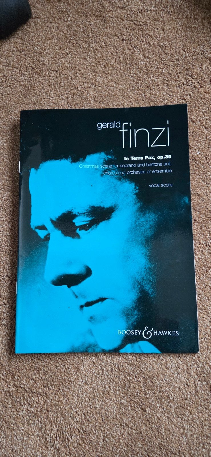 Gerald Finzi - In Terra Pax, Op.39 - Vocale Score, Ophalen of Verzenden